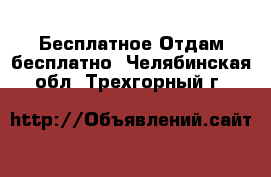 Бесплатное Отдам бесплатно. Челябинская обл.,Трехгорный г.